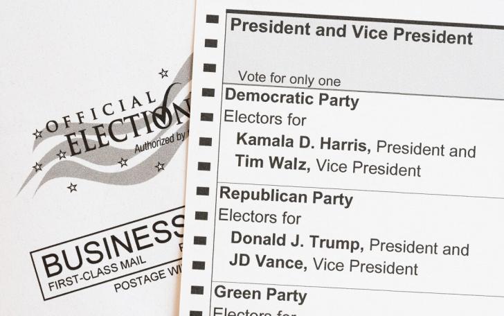 US election postal voting ballot